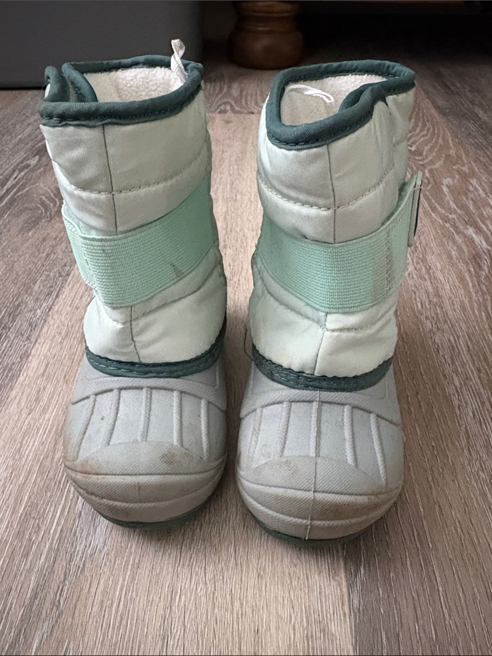 Cat and Jack Kids Winter Boots in Light Green - Cozy Waterproof Snow Boots